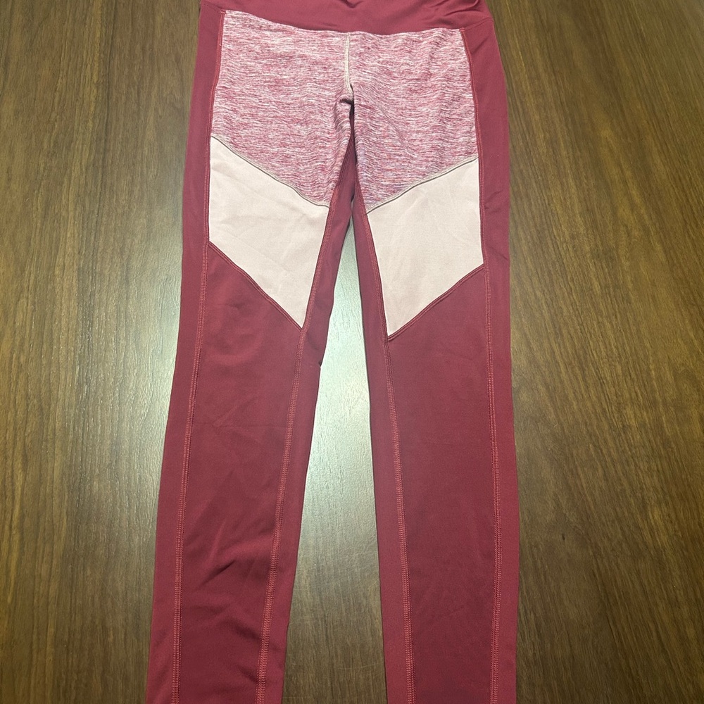Reebok Burgundy Leggings